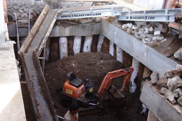 Basement Digout With Conveyors