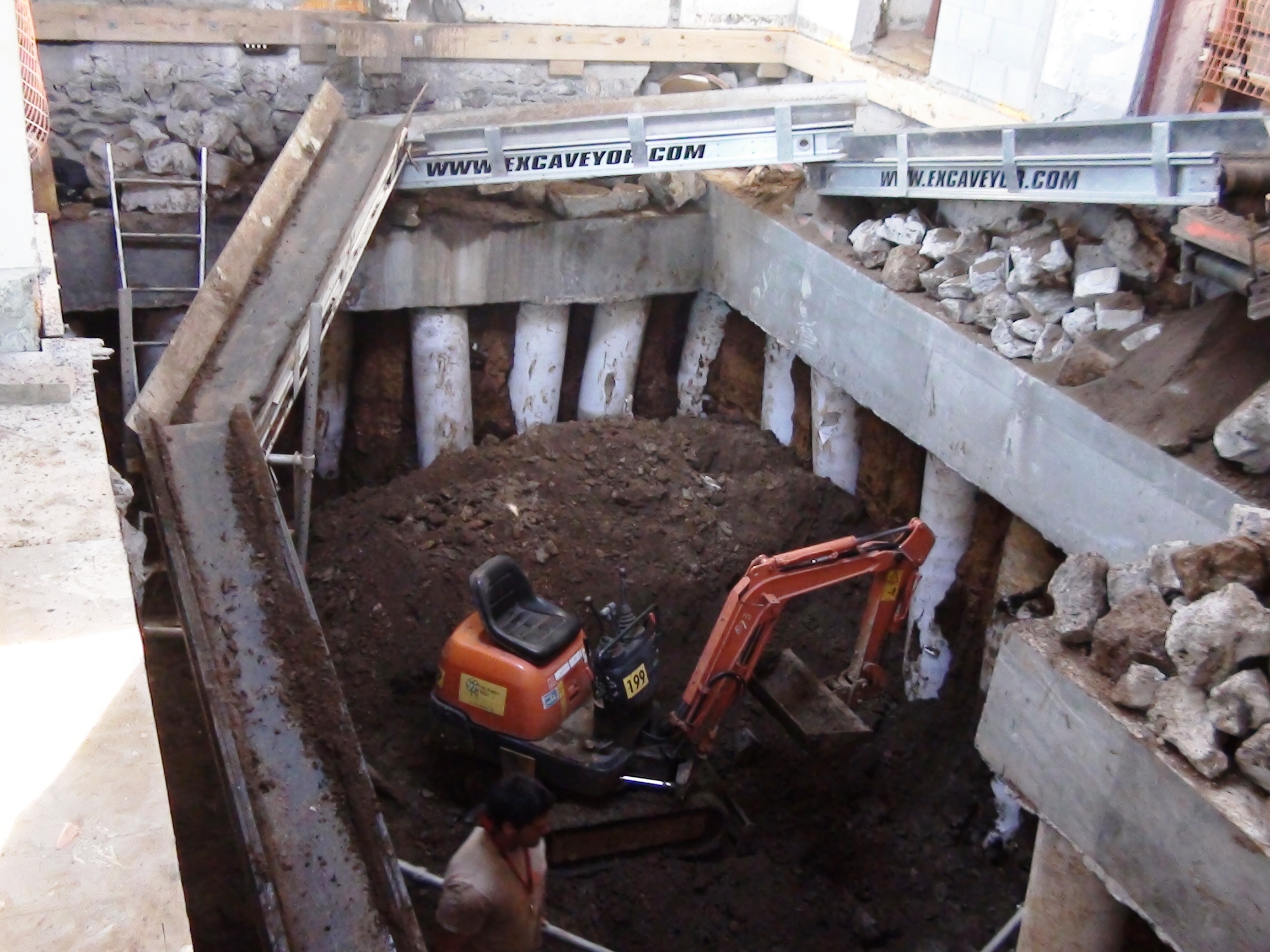 Basement Digout With Conveyors